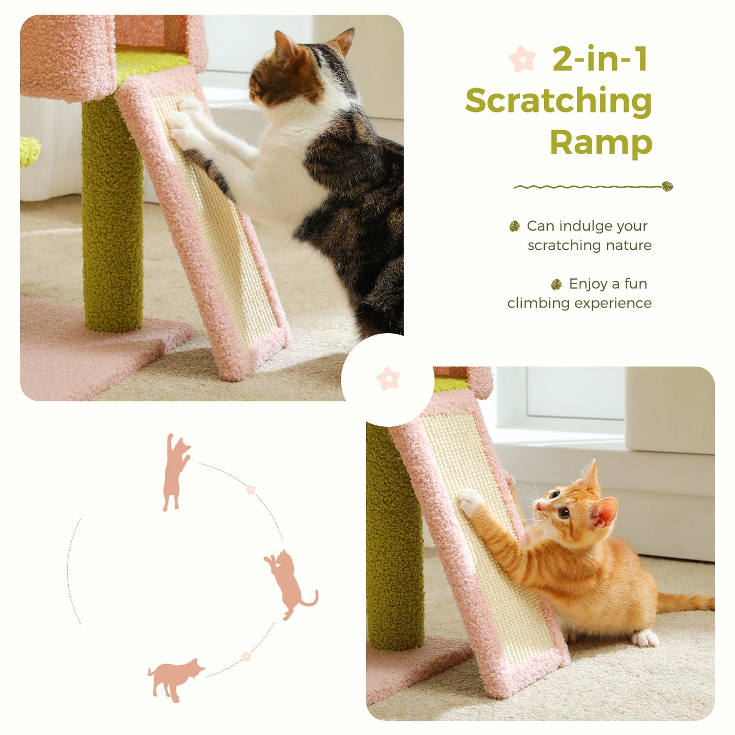 Multi-Level Flower Cat Tree