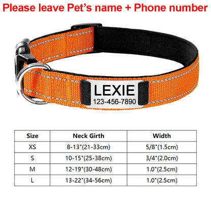 Adjustable Reflective Dog Collar