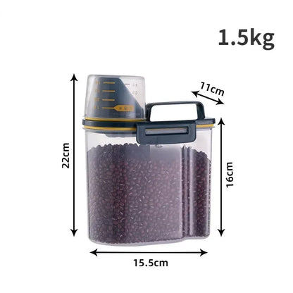 1.5kg/2kg Dog Food Plastic Storage Tank