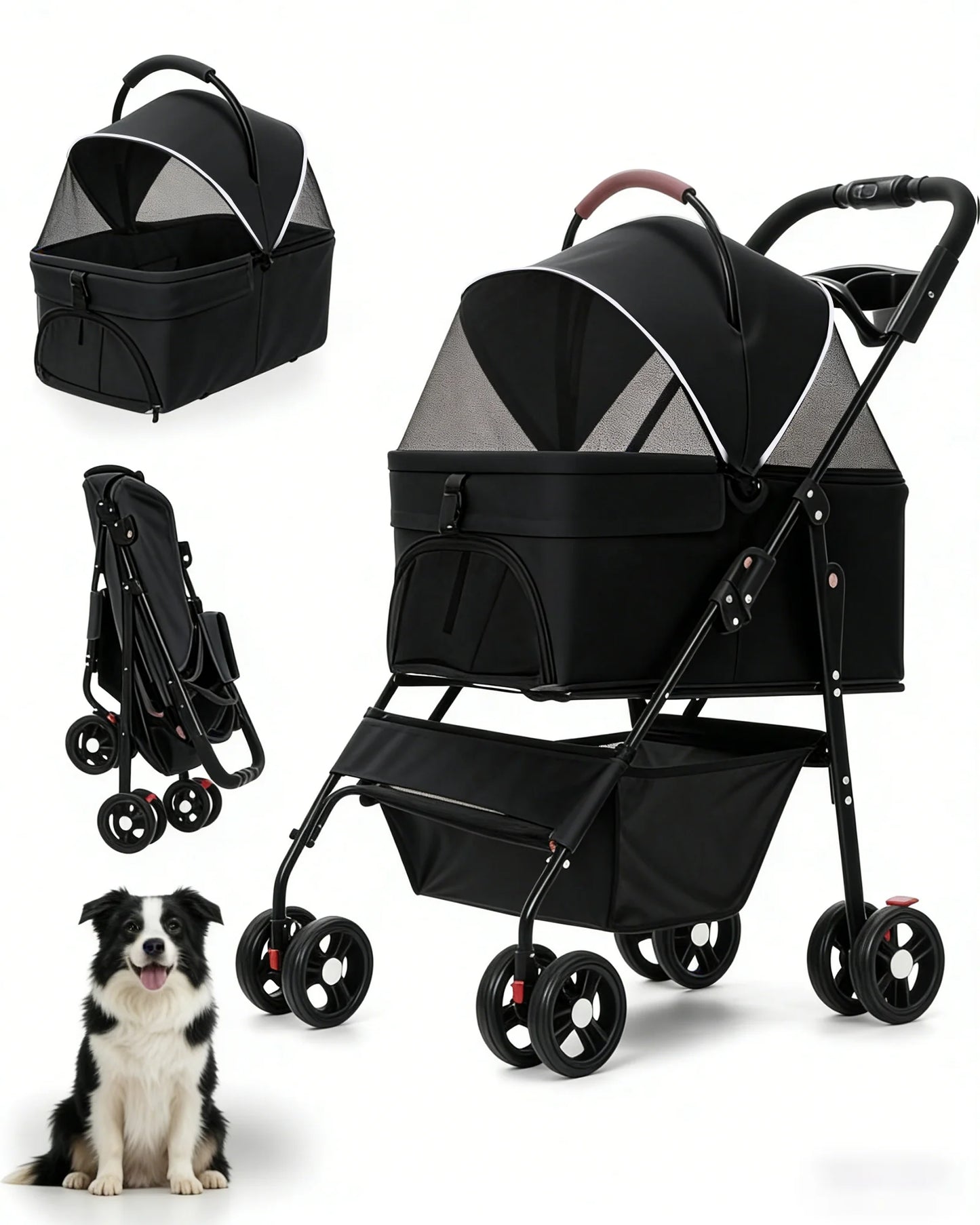 Lightweight Pet Stroller for Small Dogs