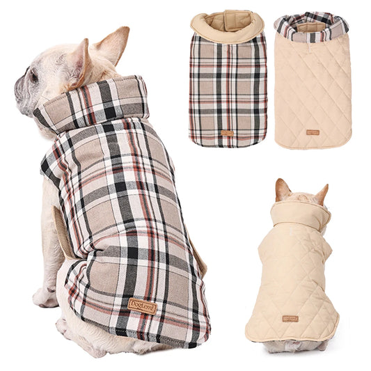 Waterproof, Soft, Reversible Dog Jacket