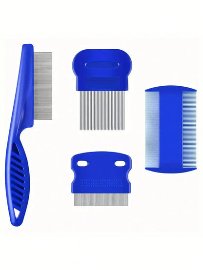 4pcs Stainless Steel Lice Comb Set