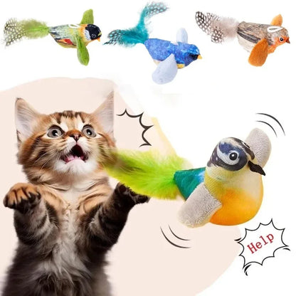 Toy emulates sound to amuse cat
