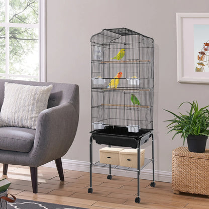 Large Cage w/Stand & Wheels
