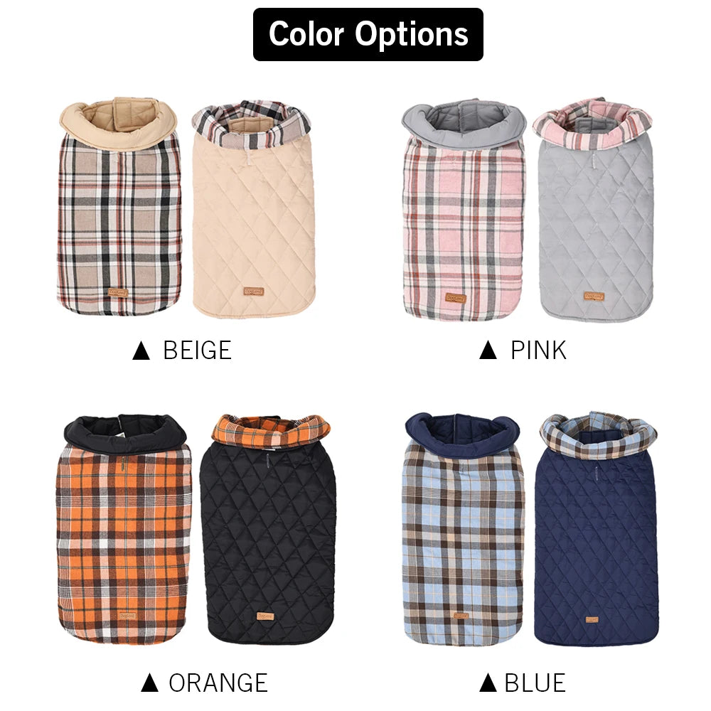 Waterproof, Soft, Reversible Dog Jacket