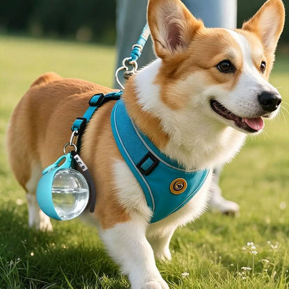 2-in-1 Portable Dog Water Bottle w/Lanyard