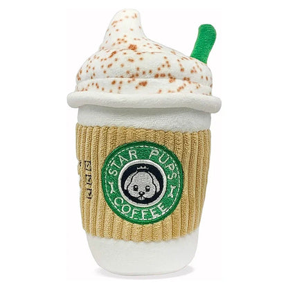 Plush Coffee Cup for Chewing and Squeaking