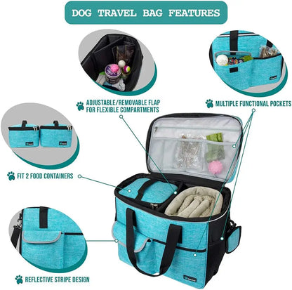 Pet Travel Bag Organizer for Dog & Cat