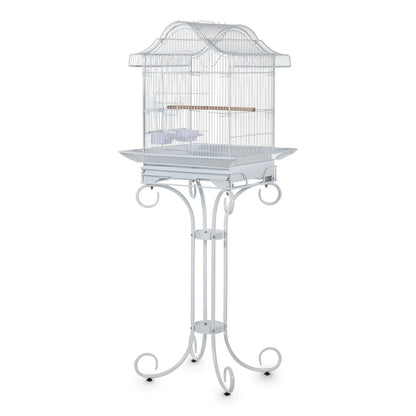 58" Heavy Duty Wrought Iron Bird Cage with Stand