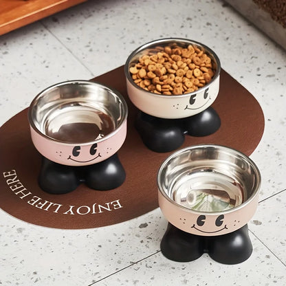 Elevated Food, Water Stainless Steel Bowls