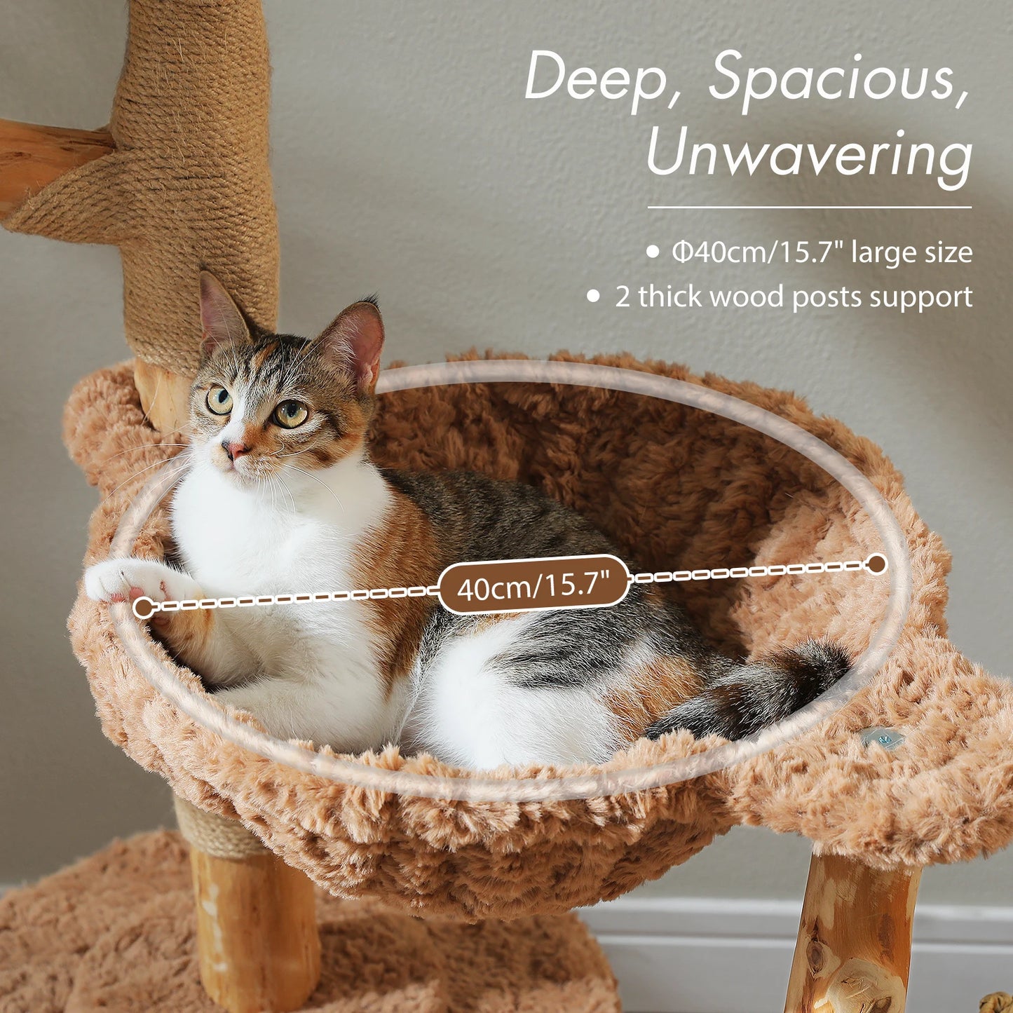 Large Tree Tower with Sisal Scratching Post