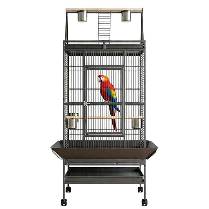 69" Extra Large Bird Cage with Rolling Stand