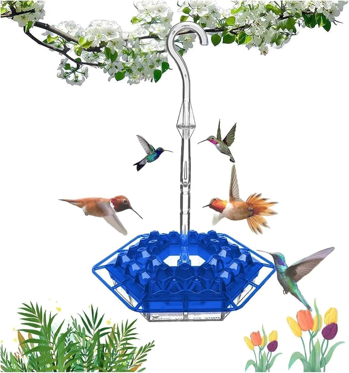 Outdoor Hanging Leak-Proof Hummingbird Feeder