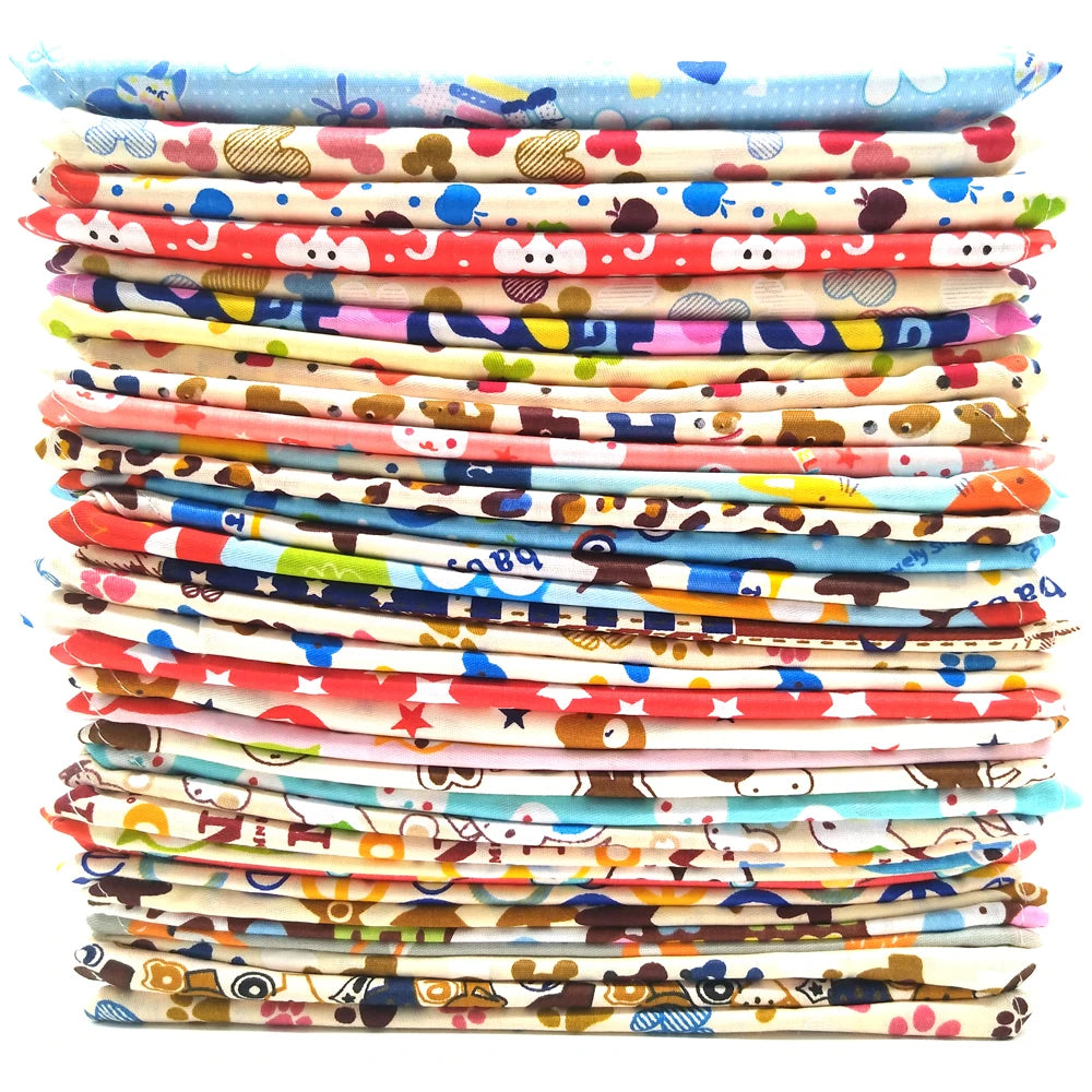 S/M/L/XL 10PCS Cotton Dog Bandana