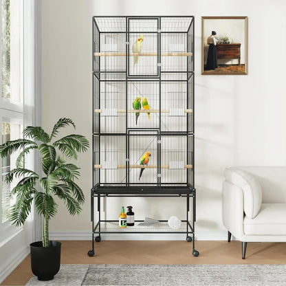 69-Inch XL Rolling Bird Cage
