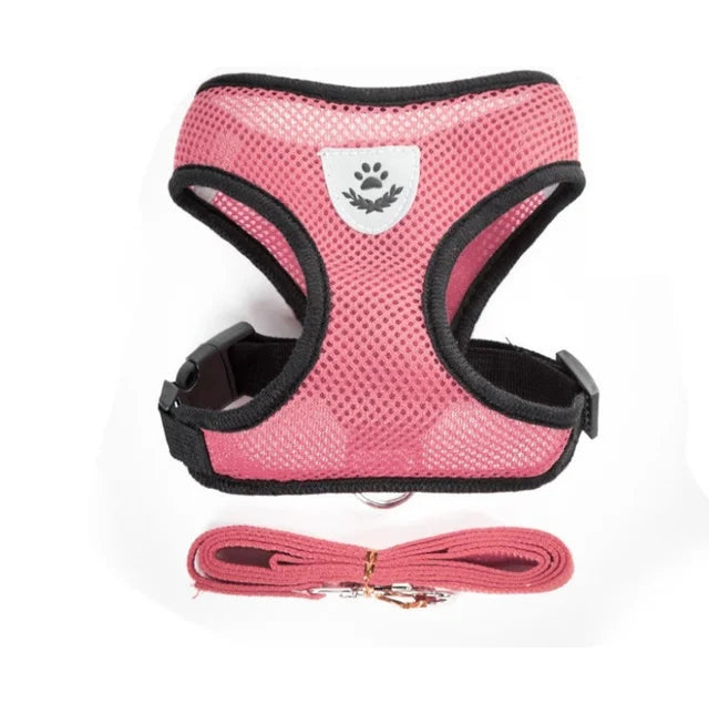 Adjustable Vest Harness with Leash