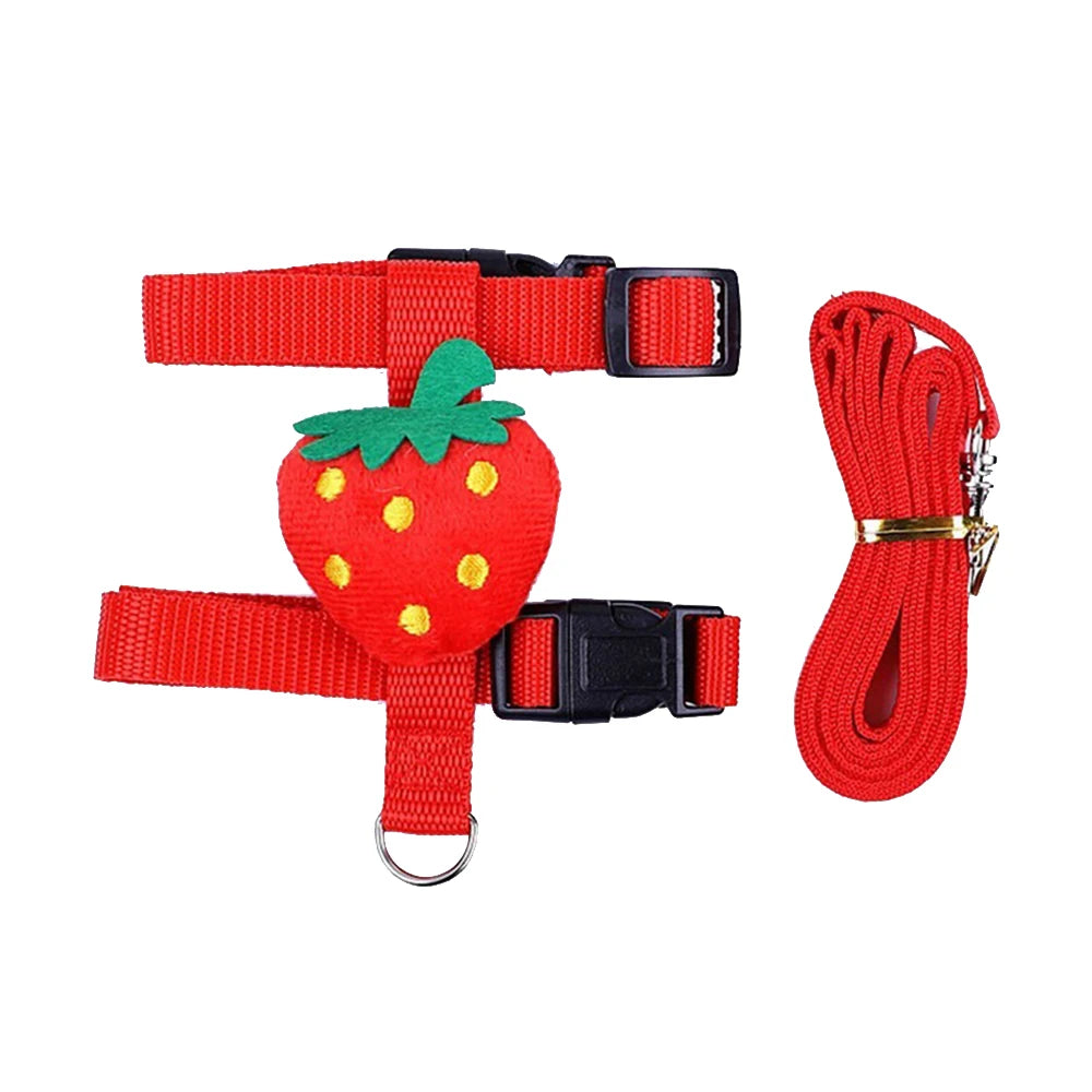 Adjustable Rabbit Cat Harness and Leash Set