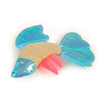 Batty Beta Fish Crinkle Catnip Toy