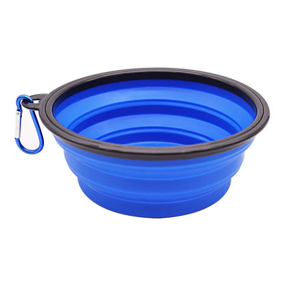 Folding Portable Silicone Dog Feeder