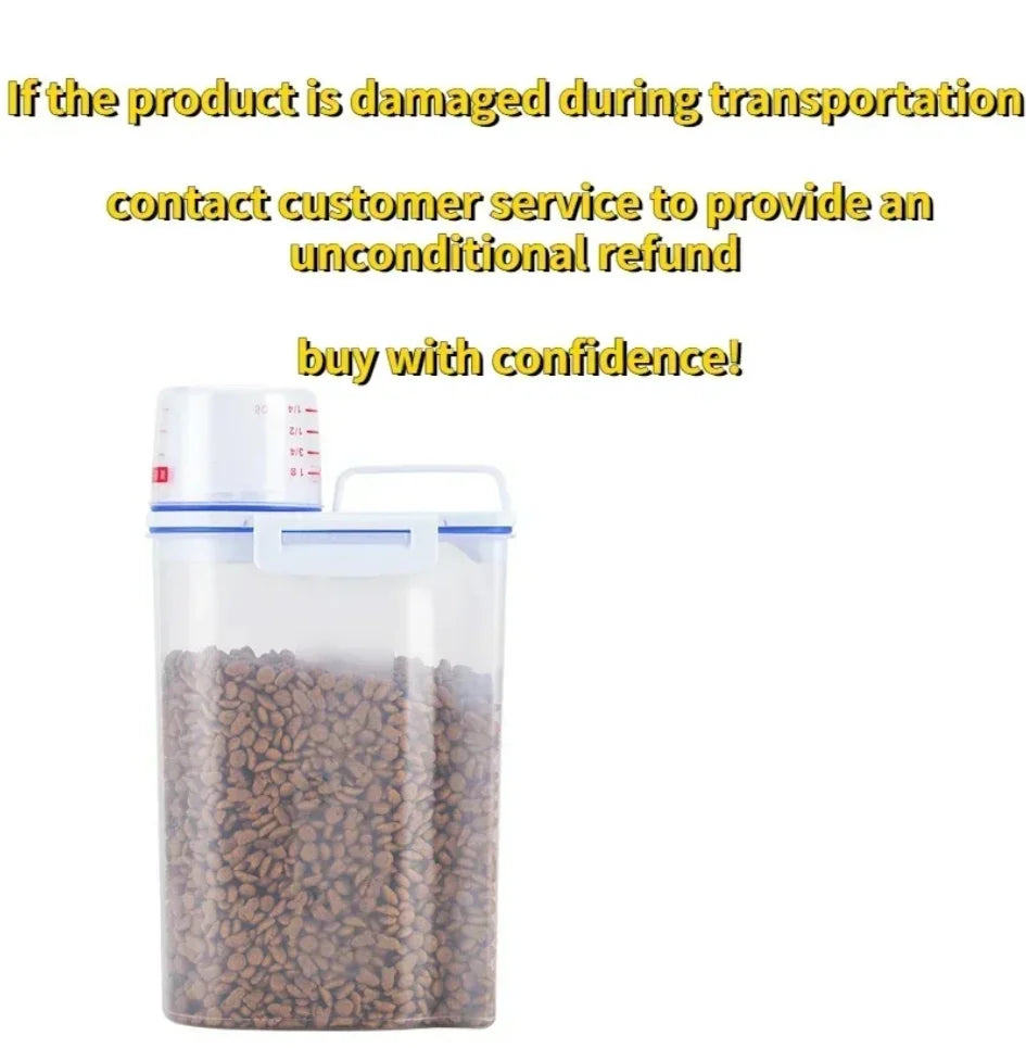 1.5kg/2kg Dog Food Plastic Storage Tank