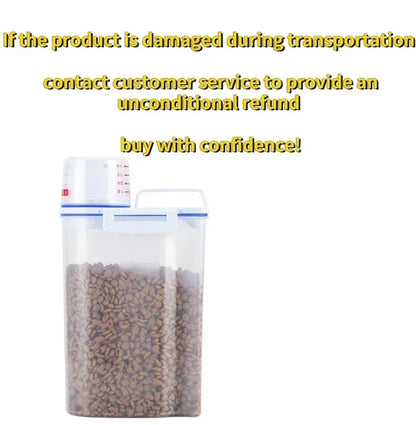 1.5kg/2kg Dog Food Plastic Storage Tank