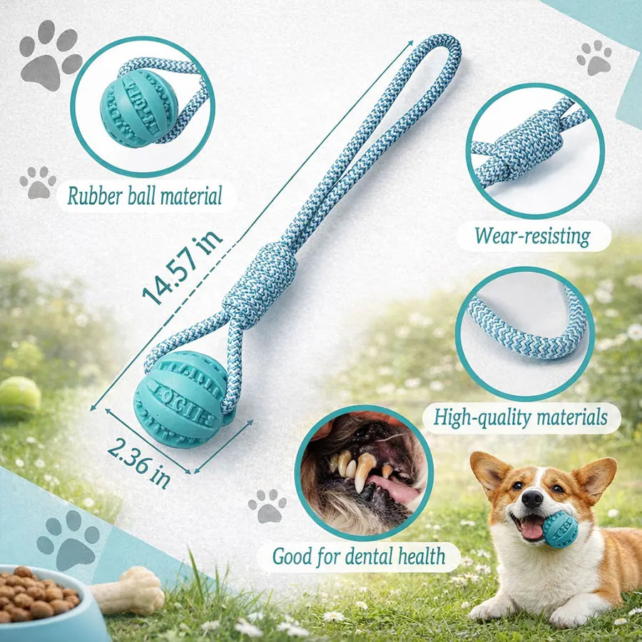 1pc Light Blue Durable Dog Chew