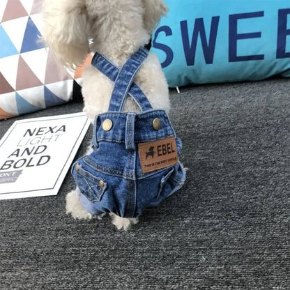 Small to Med Denim Dog Clothing