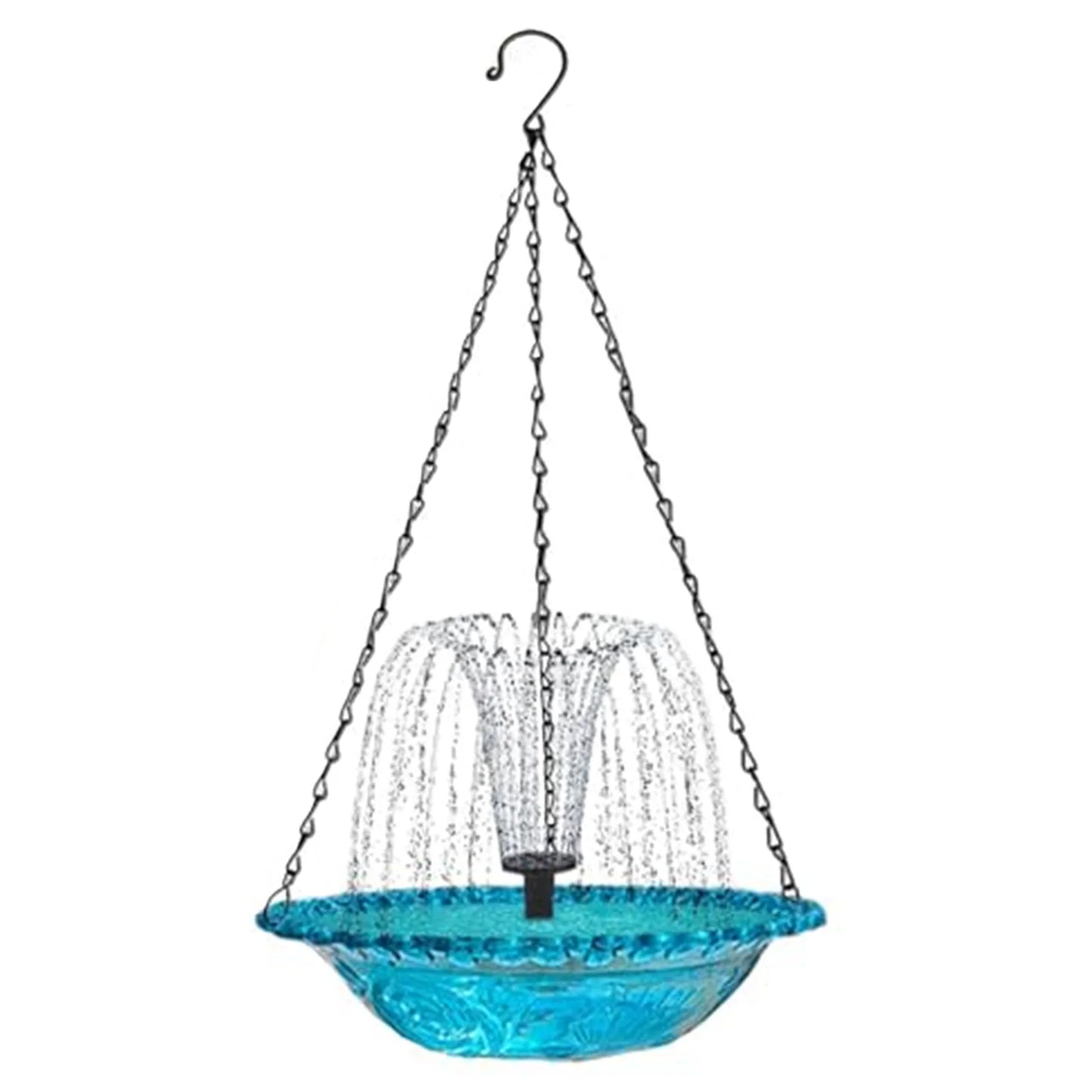 Solar Cascade Hanging Bird Bath Fountain
