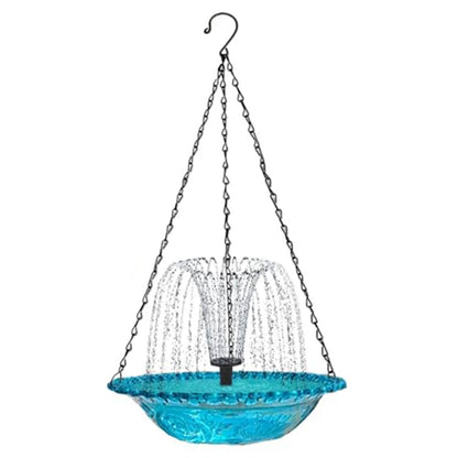 Solar Cascade Hanging Bird Bath Fountain