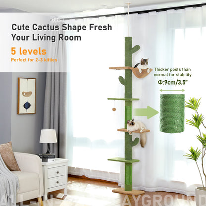 5-Tier Floor to Ceiling Cat Tree
