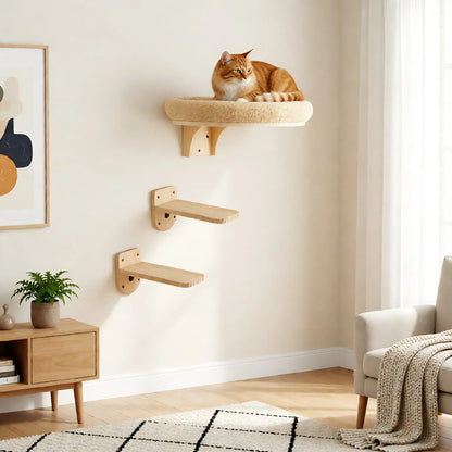Wall Mounted Solid Wooden Furniture