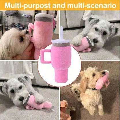 Plush Cup Design Squeaky Toy
