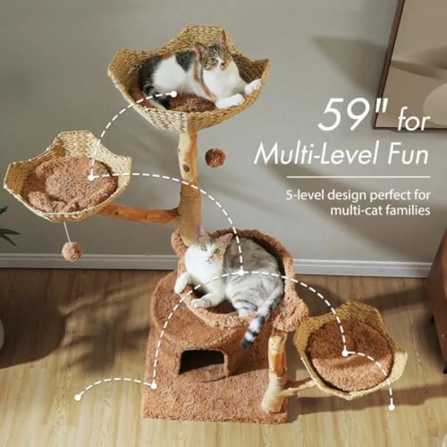 Large Modern Furniture Tree for Indoor Cats