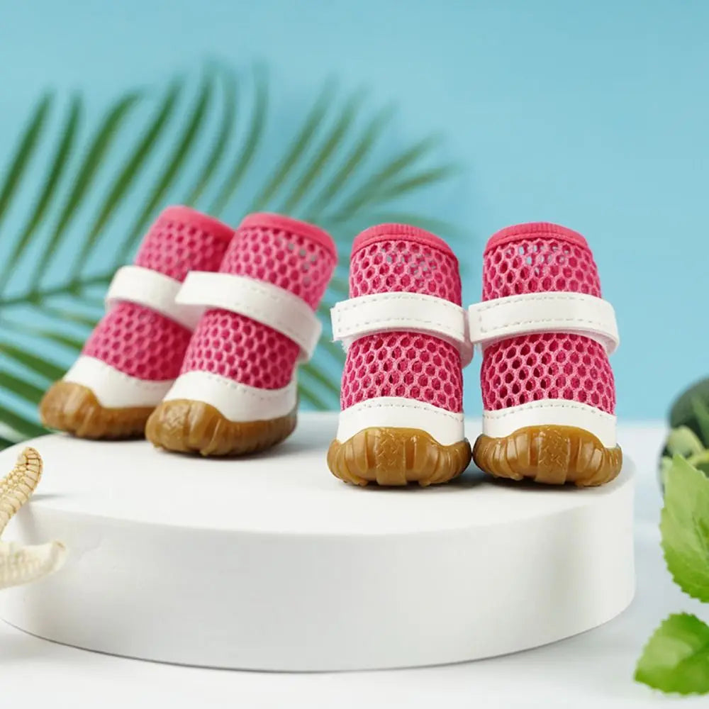 Breathable Dog Summer Net Shoes