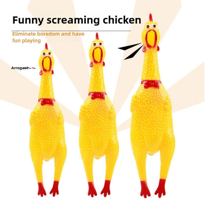 Squeaky Screaming Chicken Toy