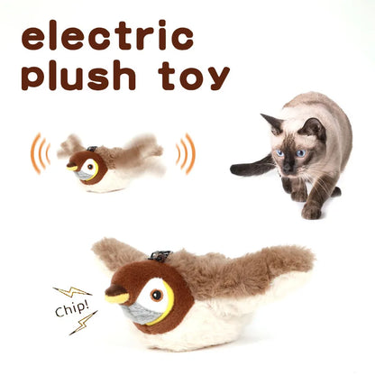 Interactive Flapping, Chirping Cat Toy