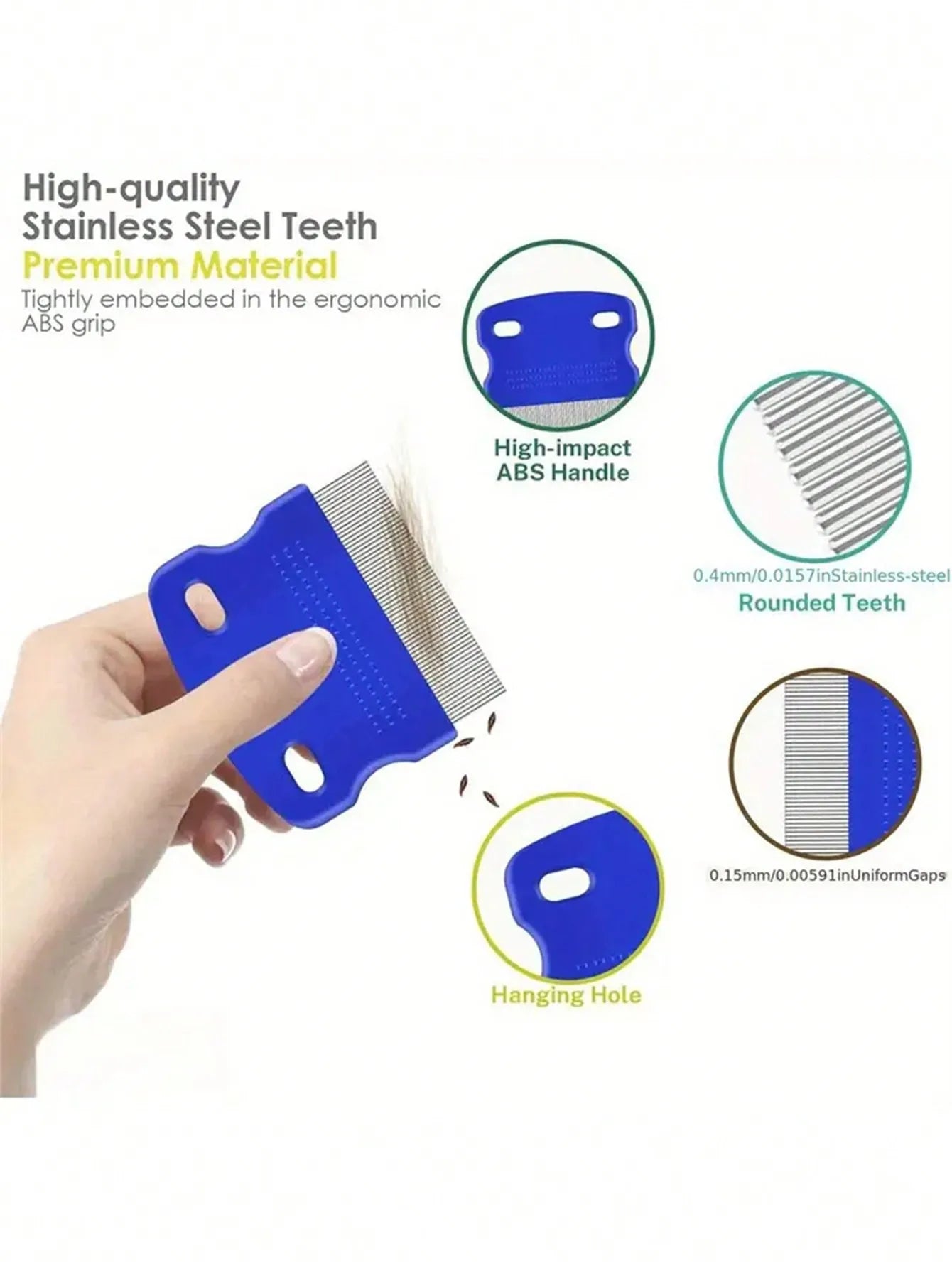 4pcs Stainless Steel Lice Comb Set