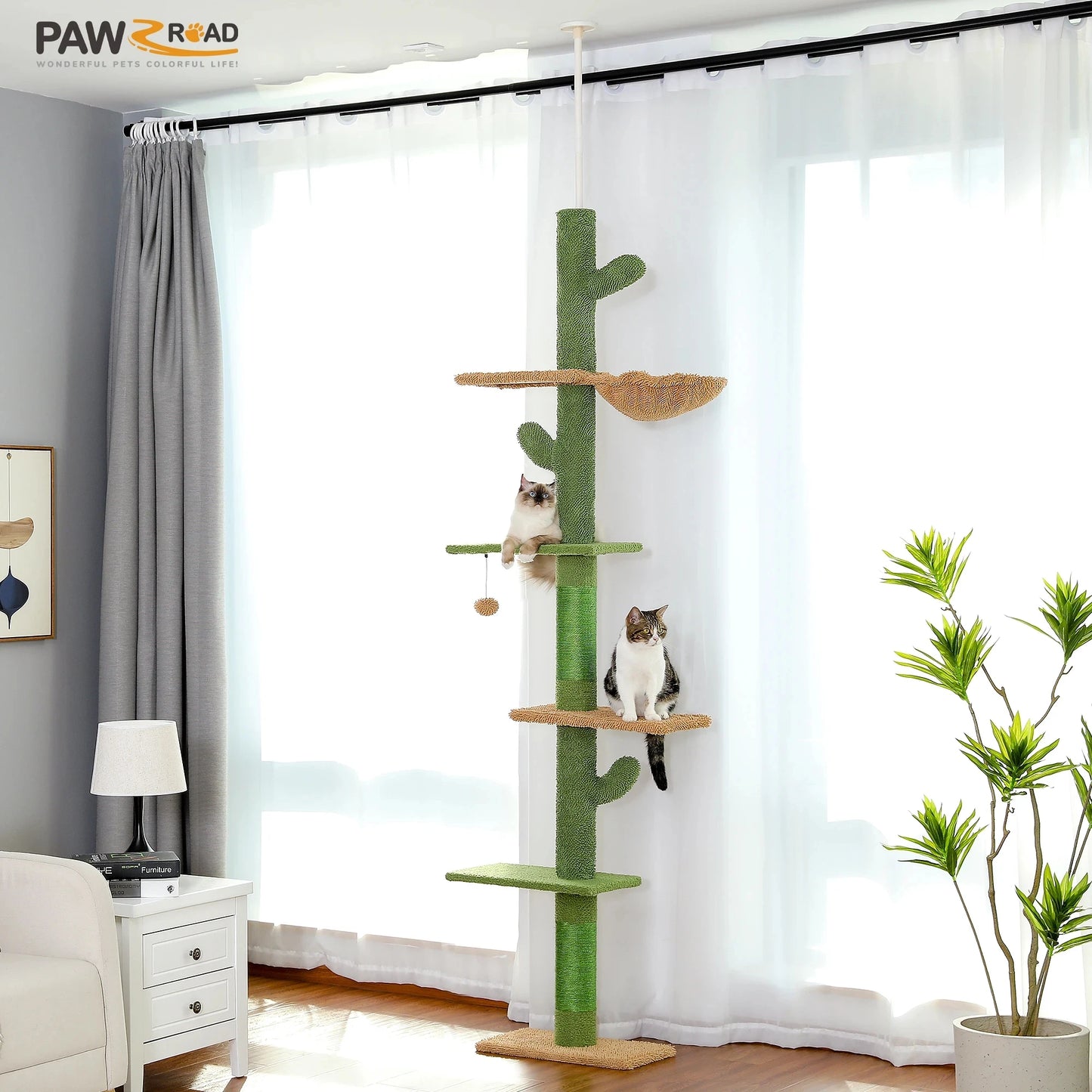 5-Tier Floor to Ceiling Cat Tree