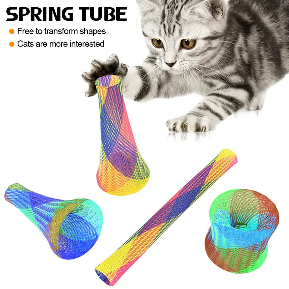 10Pcs Kitten Bouncing Jumping Catching Toy