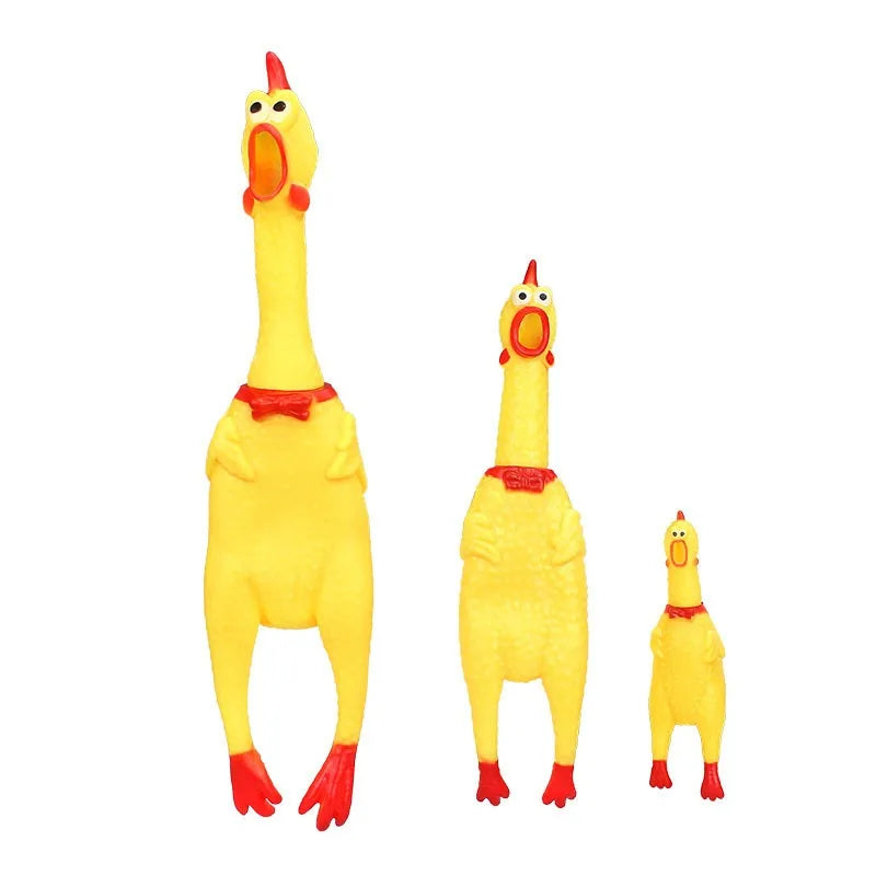 Squeaky Screaming Chicken Toy