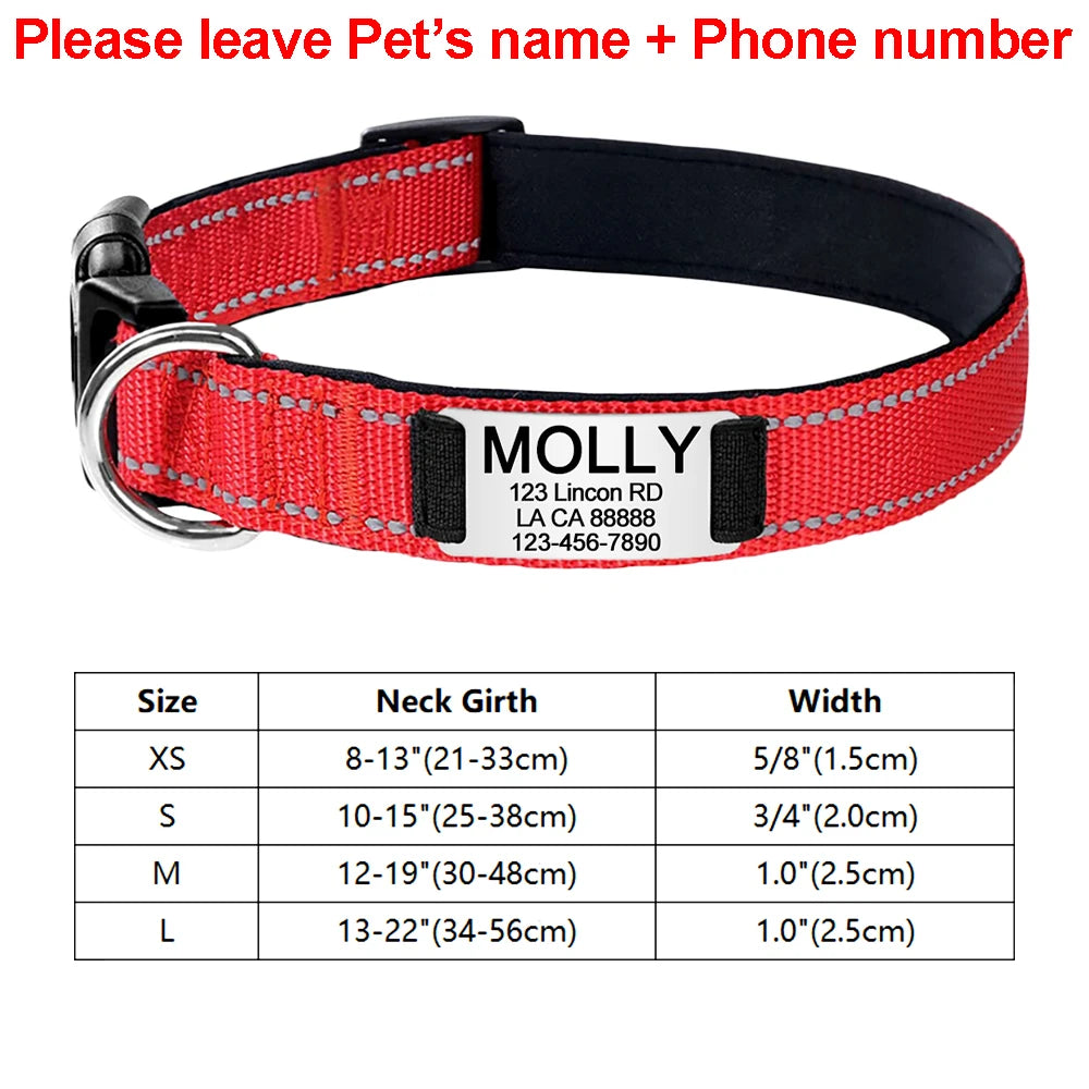 Adjustable Reflective Dog Collar
