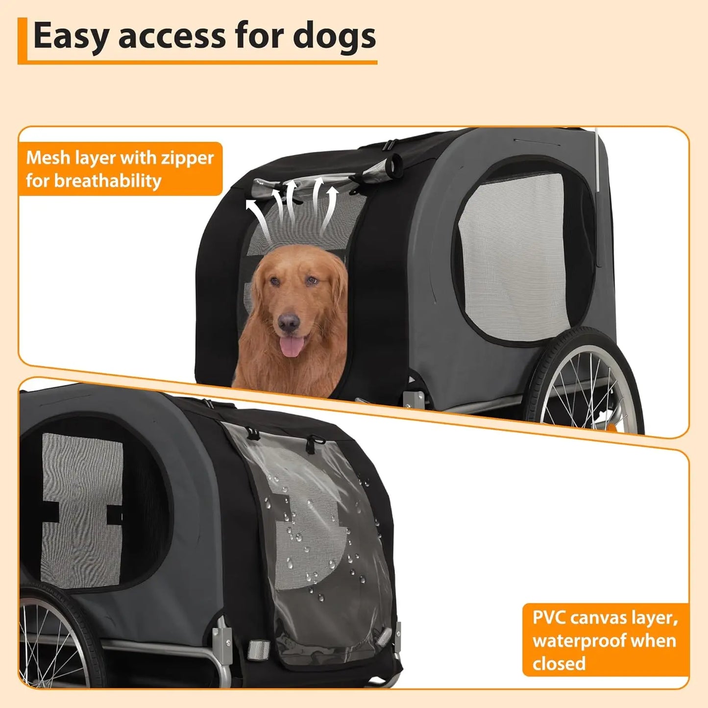 Water Resistant Steel Bike Trailer