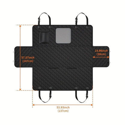 Waterproof, Nonslip Car Seat Cover w/Storage Pockets