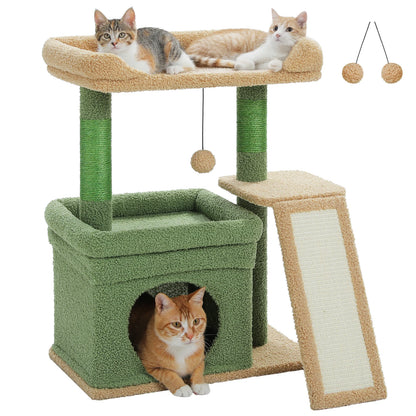 Indoor Cat Tower w/Sisal Scratching Post