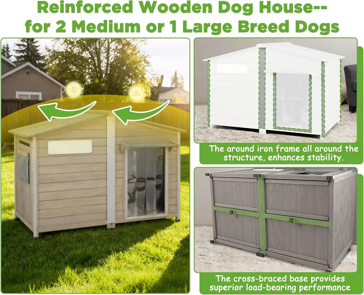 Large Doghouse - Outdoor/Indoor