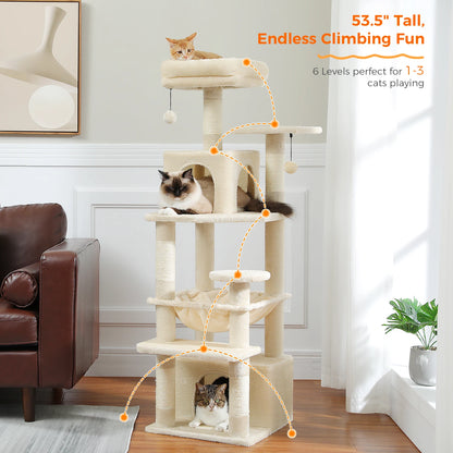 Large Indoor Tree and Tower w/Scratching Post