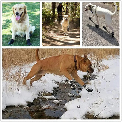 Anti-Slip, Rubber Waterproof Dog Shoes