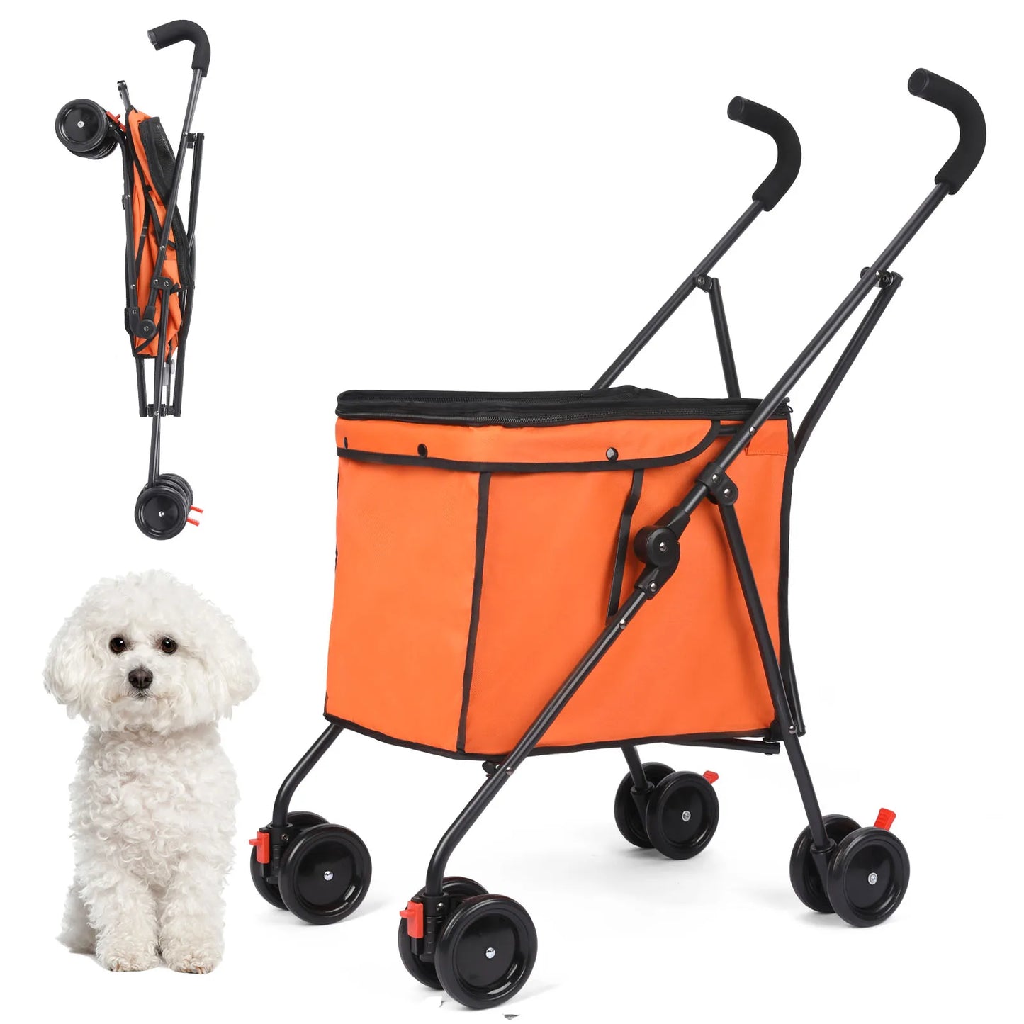 4 Wheels Dog Trolley