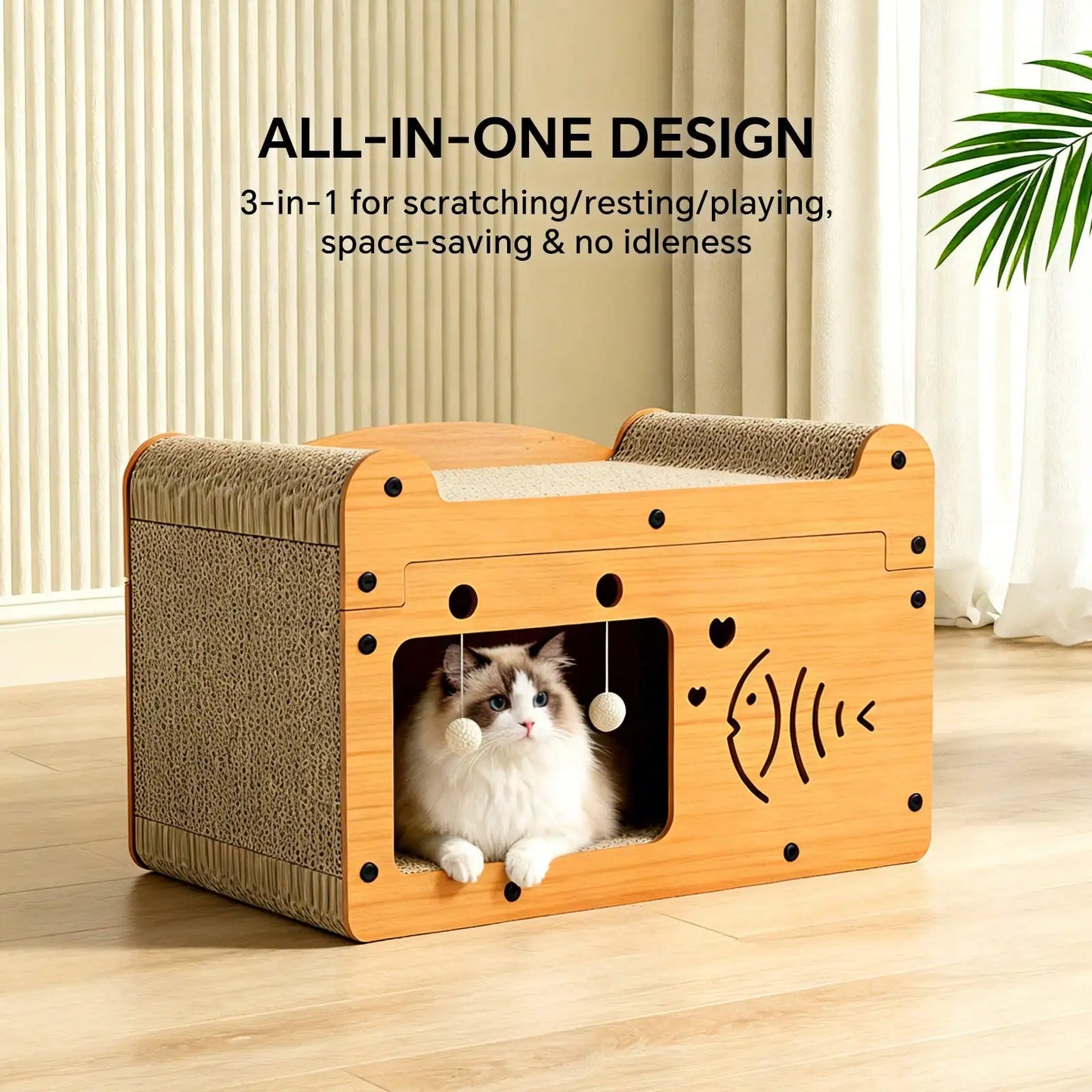 Scratching Board And Resting Bed