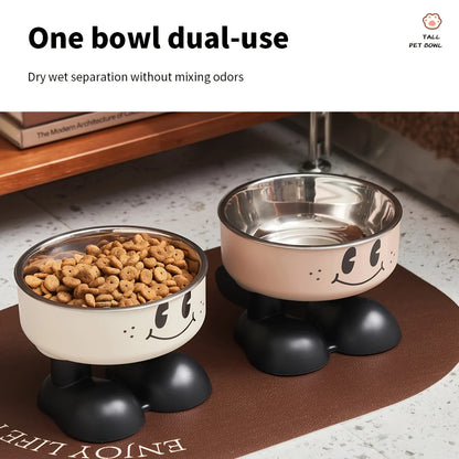 Elevated Food, Water Stainless Steel Bowls
